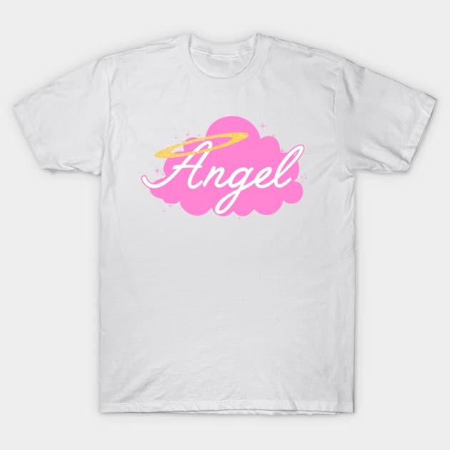 Y2K Angel Pink T-Shirt by lolosenese